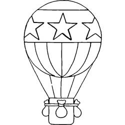 ぬりえ: 熱気球 - 無料の印刷可能なぬりえページ