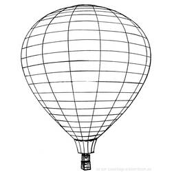 ぬりえページ: 熱気球 (交通機関) #134598 - 無料の印刷可能なぬりえページ