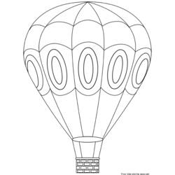 ぬりえページ: 熱気球 (交通機関) #134599 - 無料の印刷可能なぬりえページ