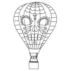 ぬりえページ: 熱気球 (交通機関) #134600 - 無料の印刷可能なぬりえページ