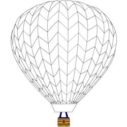 ぬりえページ: 熱気球 (交通機関) #134602 - 無料の印刷可能なぬりえページ