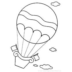 ぬりえページ: 熱気球 (交通機関) #134606 - 無料の印刷可能なぬりえページ