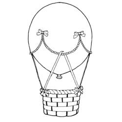 ぬりえページ: 熱気球 (交通機関) #134610 - 無料の印刷可能なぬりえページ