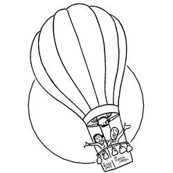 ぬりえページ: 熱気球 (交通機関) #134613 - 無料の印刷可能なぬりえページ
