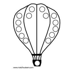 ぬりえページ: 熱気球 (交通機関) #134614 - 無料の印刷可能なぬりえページ