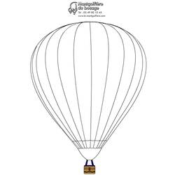 ぬりえページ: 熱気球 (交通機関) #134618 - 無料の印刷可能なぬりえページ