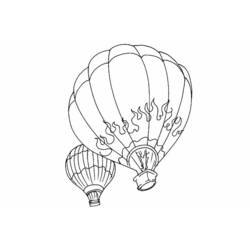ぬりえページ: 熱気球 (交通機関) #134627 - 無料の印刷可能なぬりえページ