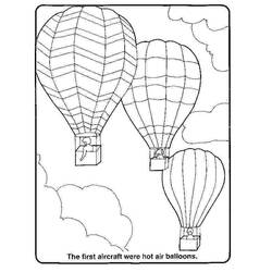ぬりえページ: 熱気球 (交通機関) #134633 - 無料の印刷可能なぬりえページ