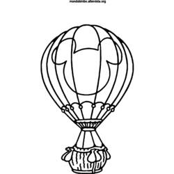 ぬりえページ: 熱気球 (交通機関) #134634 - 無料の印刷可能なぬりえページ
