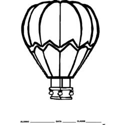 ぬりえページ: 熱気球 (交通機関) #134637 - 無料の印刷可能なぬりえページ