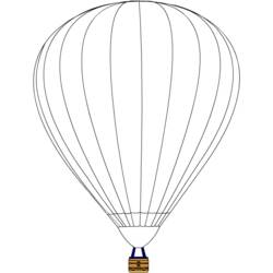 ぬりえページ: 熱気球 (交通機関) #134643 - 無料の印刷可能なぬりえページ