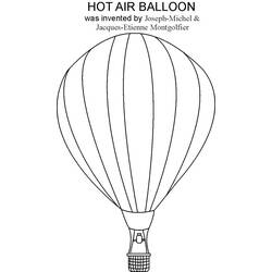 ぬりえページ: 熱気球 (交通機関) #134651 - 無料の印刷可能なぬりえページ