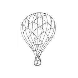 ぬりえページ: 熱気球 (交通機関) #134654 - 無料の印刷可能なぬりえページ