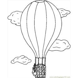 ぬりえページ: 熱気球 (交通機関) #134659 - 無料の印刷可能なぬりえページ