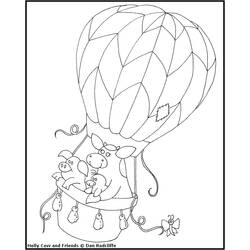 ぬりえページ: 熱気球 (交通機関) #134660 - 無料の印刷可能なぬりえページ