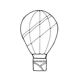 ぬりえページ: 熱気球 (交通機関) #134678 - 無料の印刷可能なぬりえページ