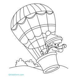 ぬりえページ: 熱気球 (交通機関) #134680 - 無料の印刷可能なぬりえページ