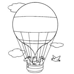ぬりえページ: 熱気球 (交通機関) #134692 - 無料の印刷可能なぬりえページ
