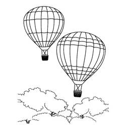ぬりえページ: 熱気球 (交通機関) #134697 - 無料の印刷可能なぬりえページ