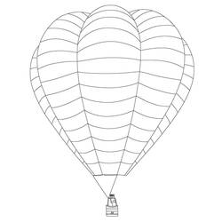 ぬりえページ: 熱気球 (交通機関) #134707 - 無料の印刷可能なぬりえページ