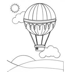 ぬりえページ: 熱気球 (交通機関) #134709 - 無料の印刷可能なぬりえページ