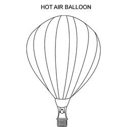 ぬりえページ: 熱気球 (交通機関) #134723 - 無料の印刷可能なぬりえページ
