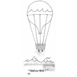ぬりえページ: 熱気球 (交通機関) #134731 - 無料の印刷可能なぬりえページ
