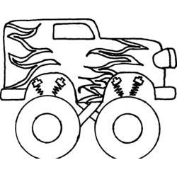 ぬりえページ: モンスタートラック (交通機関) #141363 - 無料の印刷可能なぬりえページ