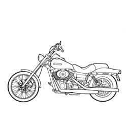 ぬりえページ: バイク (交通機関) #136248 - 無料の印刷可能なぬりえページ