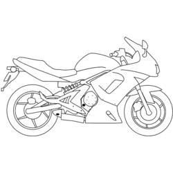 ぬりえページ: バイク (交通機関) #136250 - 無料の印刷可能なぬりえページ