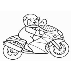 ぬりえページ: バイク (交通機関) #136260 - 無料の印刷可能なぬりえページ