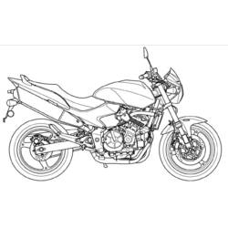 ぬりえページ: バイク (交通機関) #136261 - 無料の印刷可能なぬりえページ