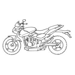 ぬりえページ: バイク (交通機関) #136265 - 無料の印刷可能なぬりえページ