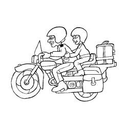 ぬりえページ: バイク (交通機関) #136267 - 無料の印刷可能なぬりえページ