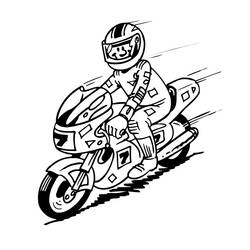 ぬりえページ: バイク (交通機関) #136270 - 無料の印刷可能なぬりえページ