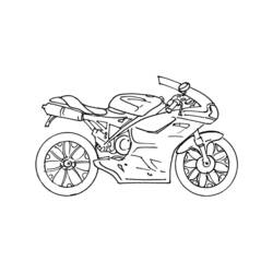 ぬりえページ: バイク (交通機関) #136273 - 無料の印刷可能なぬりえページ