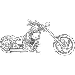 ぬりえページ: バイク (交通機関) #136277 - 無料の印刷可能なぬりえページ