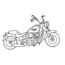 ぬりえページ: バイク (交通機関) #136284 - 無料の印刷可能なぬりえページ
