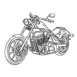 ぬりえページ: バイク (交通機関) #136296 - 無料の印刷可能なぬりえページ