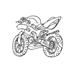 ぬりえページ: バイク (交通機関) #136297 - 無料の印刷可能なぬりえページ