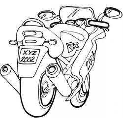 ぬりえページ: バイク (交通機関) #136298 - 無料の印刷可能なぬりえページ