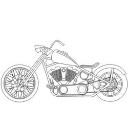 ぬりえページ: バイク (交通機関) #136302 - 無料の印刷可能なぬりえページ