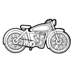 ぬりえページ: バイク (交通機関) #136307 - 無料の印刷可能なぬりえページ