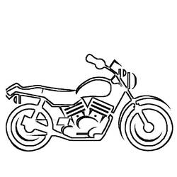 ぬりえページ: バイク (交通機関) #136312 - 無料の印刷可能なぬりえページ