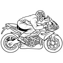 ぬりえ: バイク - 無料の印刷可能なぬりえページ