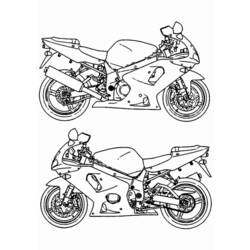 ぬりえページ: バイク (交通機関) #136326 - 無料の印刷可能なぬりえページ
