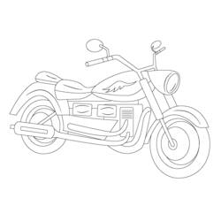 ぬりえページ: バイク (交通機関) #136333 - 無料の印刷可能なぬりえページ