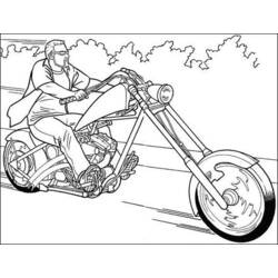 ぬりえページ: バイク (交通機関) #136336 - 無料の印刷可能なぬりえページ