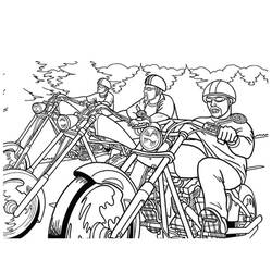 ぬりえページ: バイク (交通機関) #136338 - 無料の印刷可能なぬりえページ