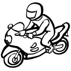 ぬりえページ: バイク (交通機関) #136339 - 無料の印刷可能なぬりえページ